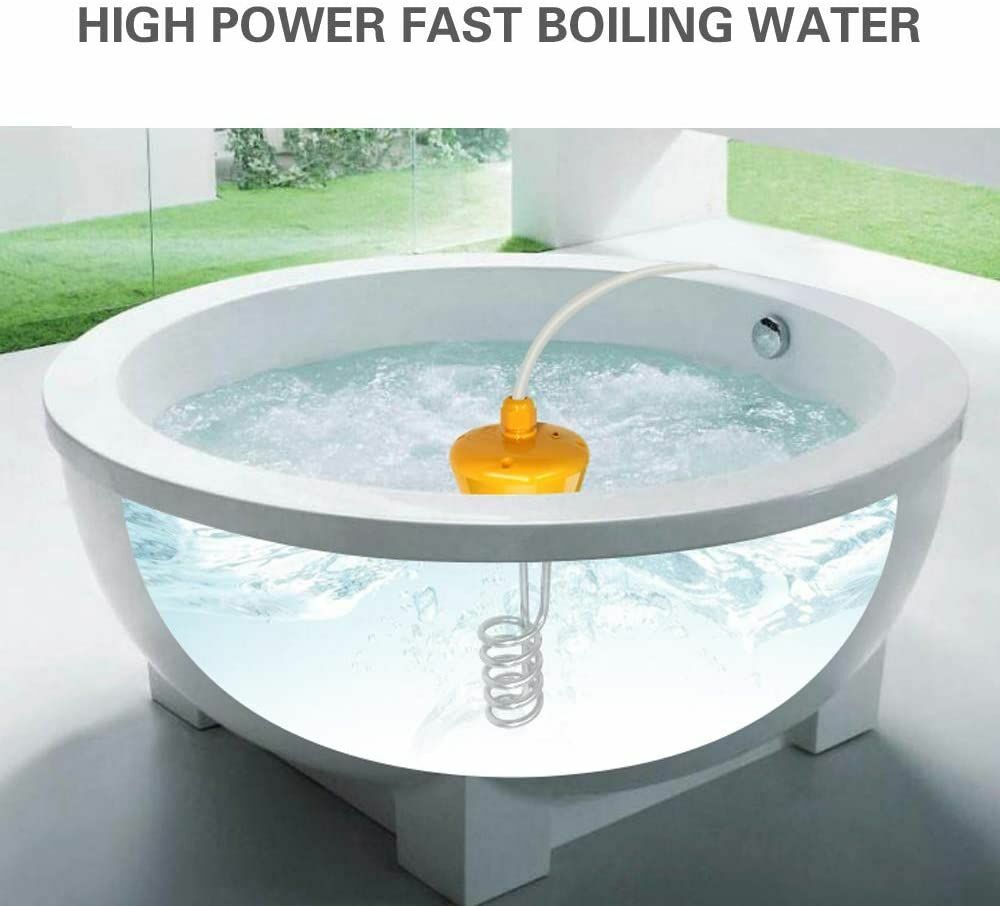 Electric Water Stick Heating Rod For Inflatable Tub Travel Bathtub 1500W  Heater | eBay
