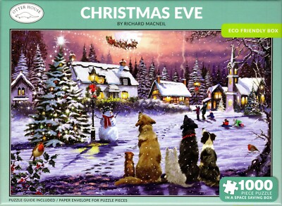 Otter House 1000 Piece Puzzle - Christmas Eve - Richard Macneil