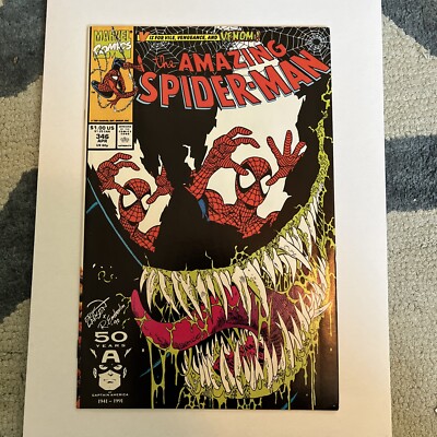 The Amazing Spider-Man #346 Marvel Comics 1991 Larsen Venom Cover - NM-
