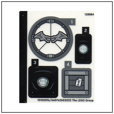 LEGO Aufkleber Sticker 76179 - 10100596/6407435 Batman & Selina Kyle 2021