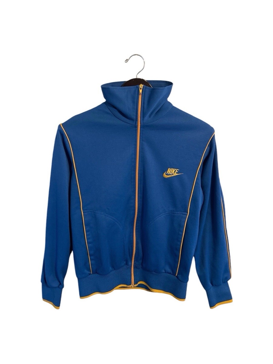 トップス 80s OLD NIKE 3tone track jacket Vintage 80s Nike Made In Japan Zip Up Track Jacket Black L