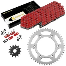 Red O-Ring Drive Chain & Sprocket Kit for Honda CRF150F 2003 2004 2005