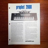 VINTAGE SEQUENTIAL CIRCUITS PROPHET 2000 DIGITAL SAMPLER INFORMATIONAL BROCHURE