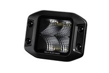 Hella For Universal Black Magic 3.2in Led Cube Kit Flood Beam - Flush Mount