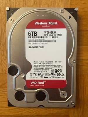 WD Red 6TB WD60EFAX Western Digital NAS Festplatte NEUWERTIG