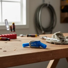 Self-Sealing Grey/Blue Crux Reservoir On/Off Valve - Ideal for Active Lifestyles