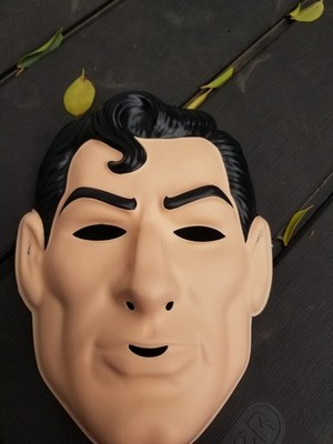 Vintage Marvel Superman Halloween Plastic Mask Ben Cooper Style NWT's! 
