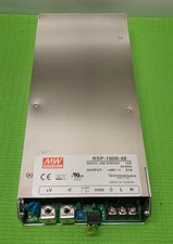 USED -Mean Well MW RSP-1000-48 +48V 21A 1000W AC to DC 1U Switching Power Supply