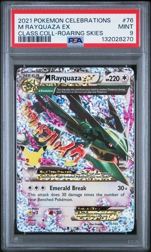 M Rayquaza Ex 76/108 Pokemon Celebrations Classic Collection #76 MINT PSA 9