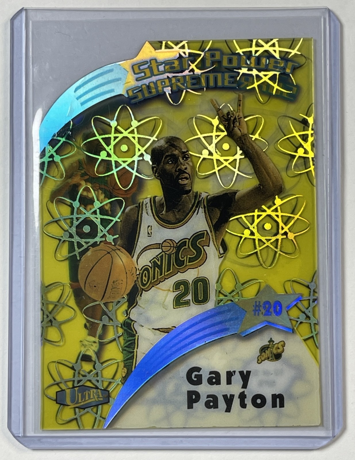 GARY PAYTON 1997-98 FLEER ULTRA #12 SPS STAR POWER SUPREME SUPERSONICS