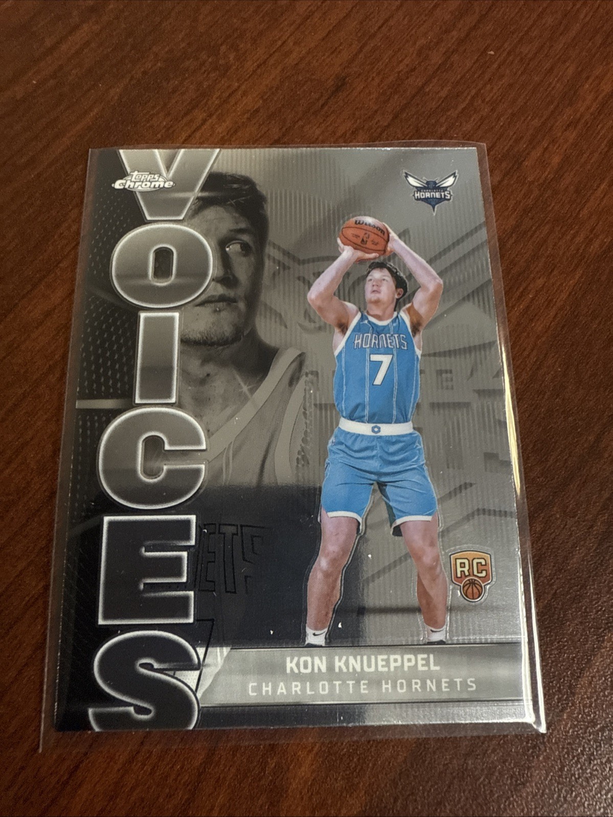 2025-2026 Topps Chrome NBA Kon Knueppel Voices Insert RC