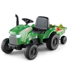 2-in-1 Kids Ride On Tractor 12V Battery Powered Toy Car with Remote Control