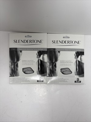 2x Slendertone Replacement Abdominal Toning Gel Pads Unisex 18 Pads See Dates