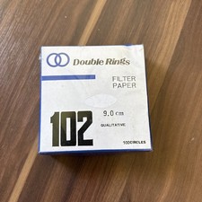 Double Rings 9 cm Filter Paper, 100 Pcs Per Box new In box