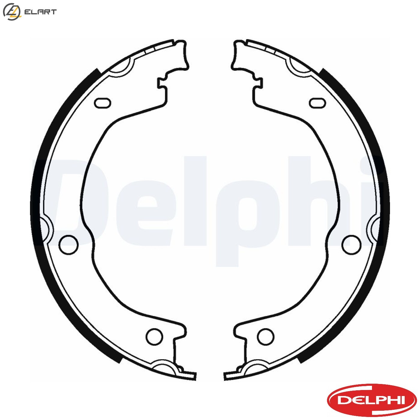 BRAKE SHOE SET PARKING BRAKE LS2118 FOR SSANGYONG STAVIC/II TURISMO/KORANDO 2.3L