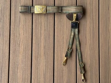 U.S. ARMY, MODEL 1902, OFFICERS SWORD/SABER BELT RIG, WITH EAGLE PLATE