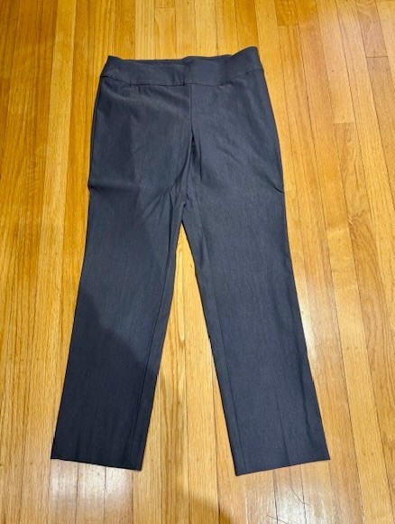 NIC+ZOE Wonderstretch pants, dusty blue, size 8