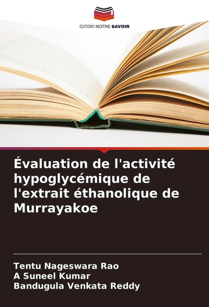 Tentu Nageswara Rao (U. A.) | ÉValuation De L'activité HypoglycéMique De...-image