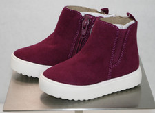 Gap Baby Memory Foam Purple Suede Toddler Boots Zip Closure Size 5 NEW