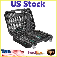 216-Piece Mechanics Tool Set -Comprehensive Auto Repair Kit with Sockets,Toolbox