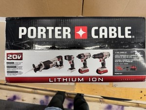 Porter-Cable PCCK615L4 20V Lithium Ion Cordless 4 Tool Combo Kit