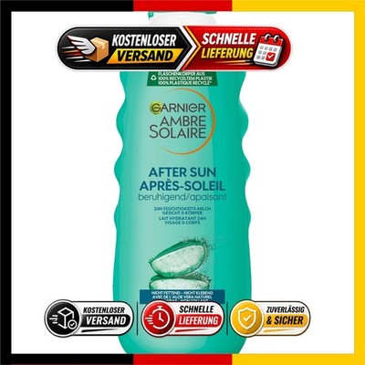 Garnier Ambre Solaire After Sun 24h Feuchtigkeits-Milch, Aloe Vera, 400ml