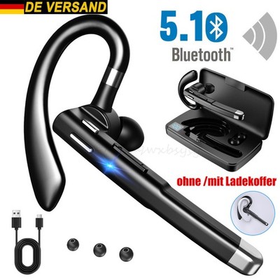 Bluetooth Headset In Ear-Ohrbügel EinOhr Freisprecheinrichtung für Auto Handy