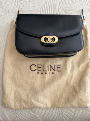Vintage Celine Box Calf Leather Crossbody bag