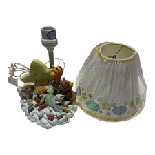 Vintage Nursery Lamp Star Sleeping Baby Animals Giraffe Bear Lamb Toys Shade