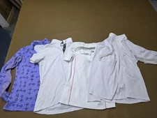 Lot of 4 Girls Large English Riding Shirts,  Ariat, Dover, Tuff Rider