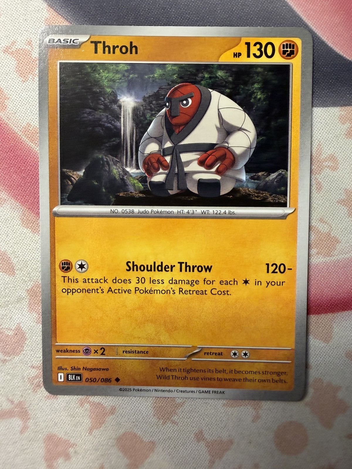 Throh Uncommon SV: Black Bolt 050/086 NM English Pokemon Card