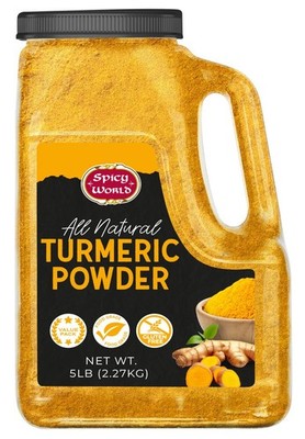 Turmeric Powder Gluten Free Bulk 5 LB With Curcumin Ground Haldi Spice Non-GMO