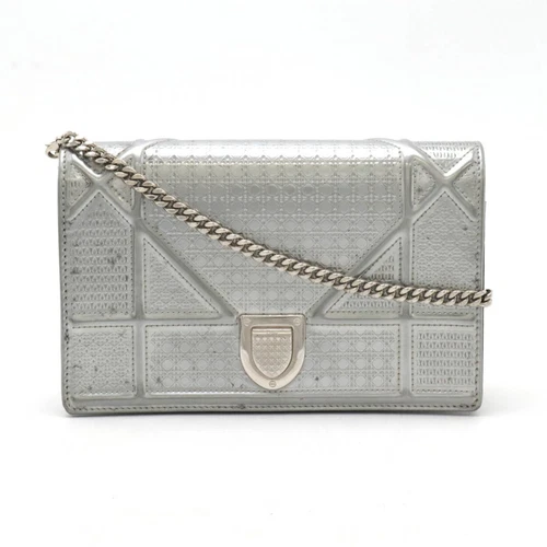 Christian Dior Diorama Chaîne Portefeuille Pochette Pochette Sac Brevet Léa... GZl17nu6