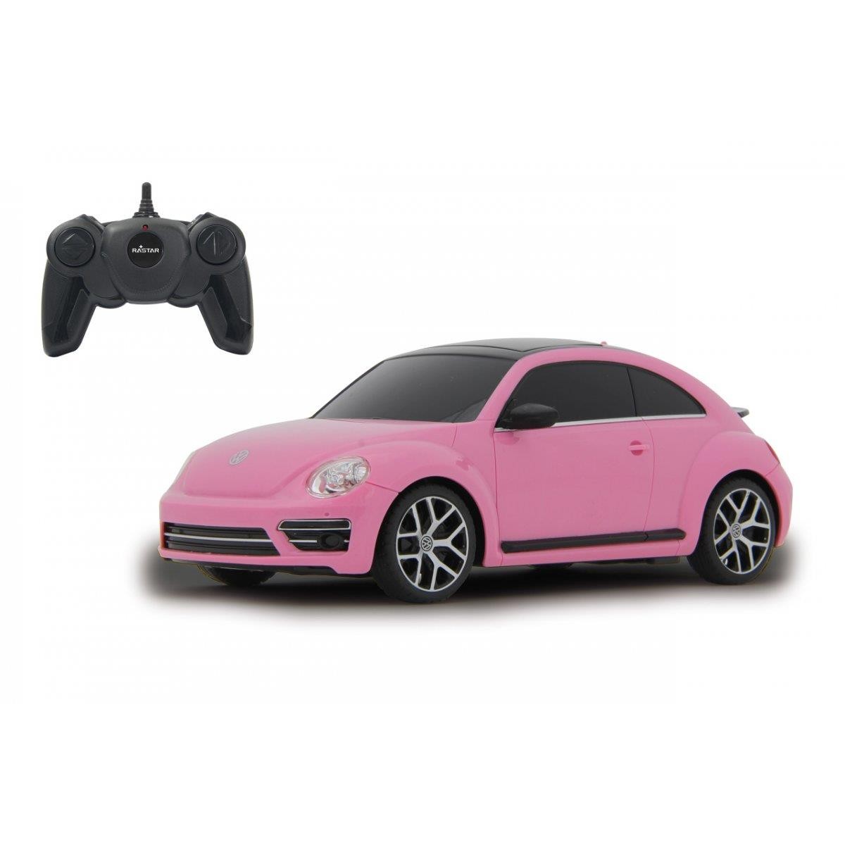 Véhicule radiocommandé VW Beetle rose Jamara 1:24 le cadeau d'anniversaire idéal