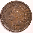 1890 Indian Head Penny Cent  Extremely Fine (XF)