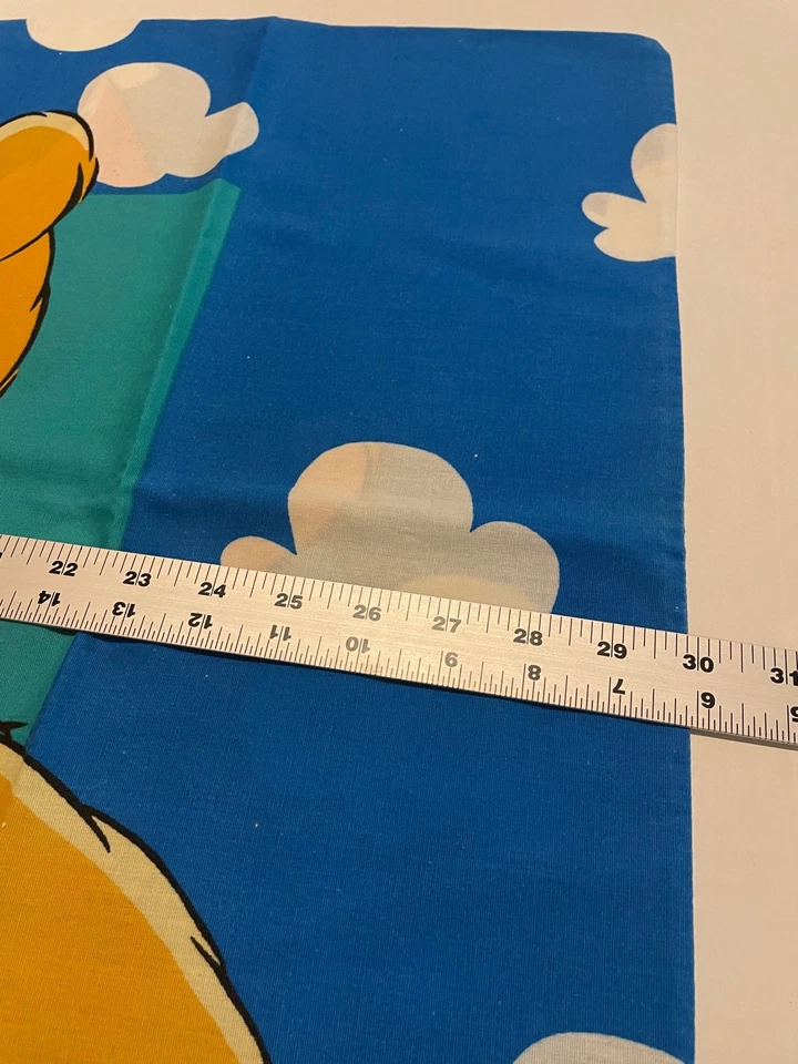 Disney Winnie The Pooh vintage años 90 *una funda de almohada* azul lechón con nubes Foto 3 de 4