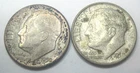 1950 D & 1951 D * 2 Silver ROOSEVELT DIMES ! Shown * USA ONLY Please * FREE SHIP