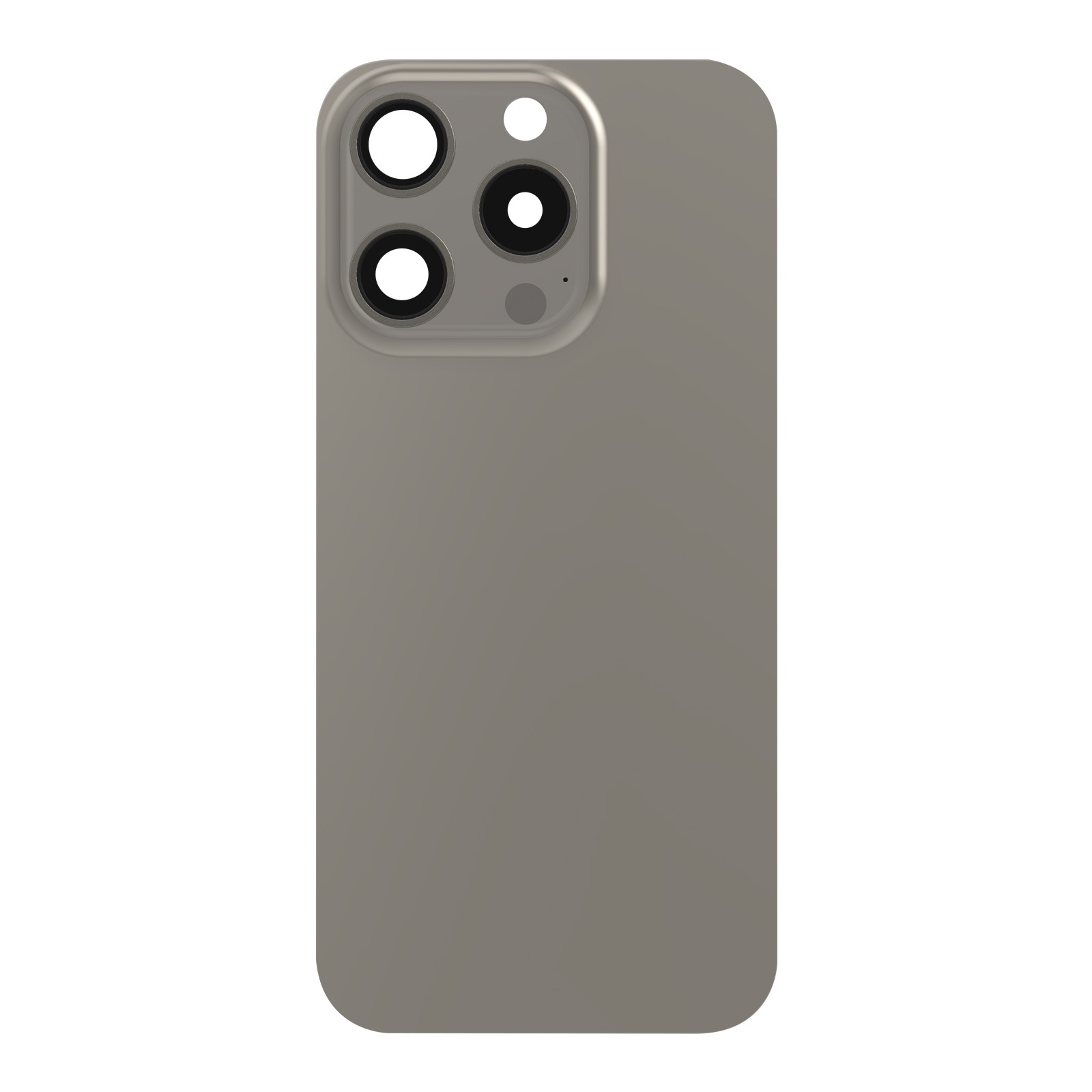 Vitre arrière pour iPhone 15 Pro Gris pour réparer un dos en verre cassé ou fissuré
