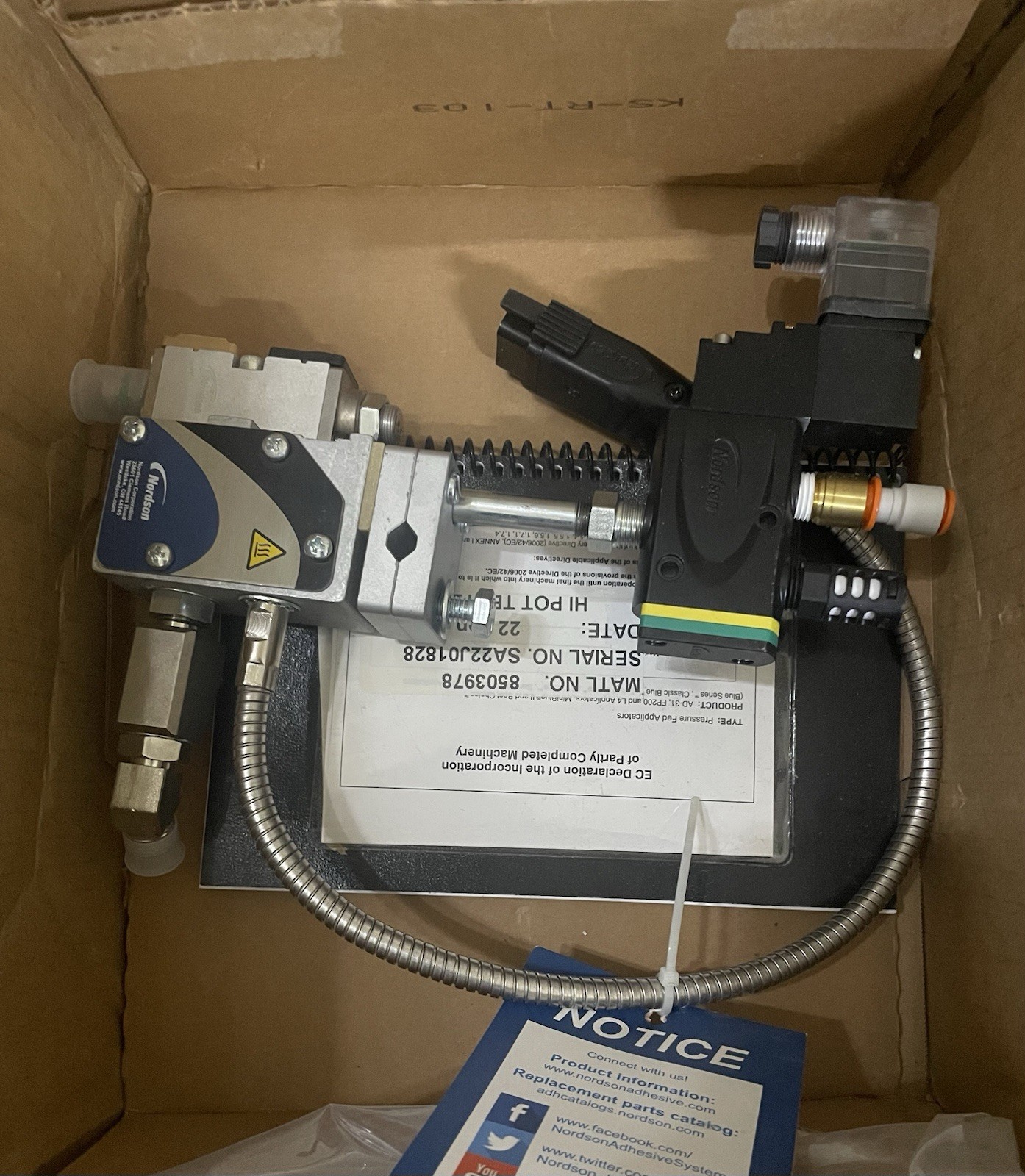 Nordson 8503978 gun Assy Surebead BCS-SURS-01201ACATBA3A1AF41