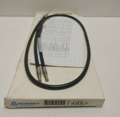NEW OLD STOCK! TRI-TRONICS PVC FIBER OPTIC LIGHT GUIDE 14857 BF-E-36P