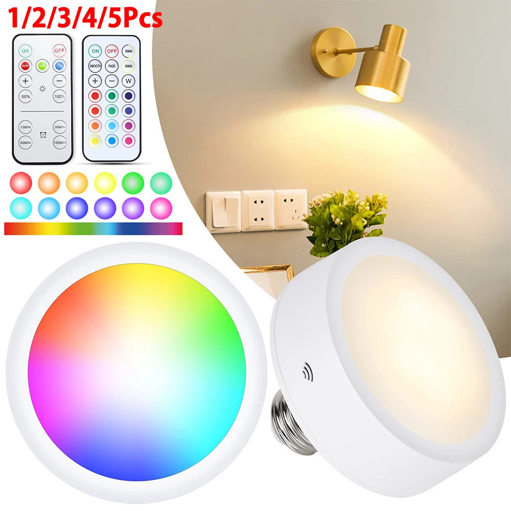 3 led color 2024 changing puck lights