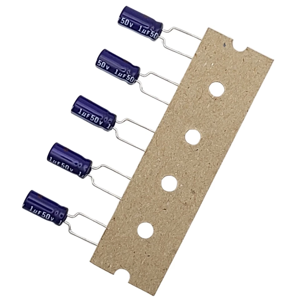 Condensadores electrolíticos radiales Panasonic SU 85°C de 10 piezas 1uf 50v Foto 3 de 4