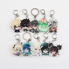 Anime Genshin Impact Acrylic Keychain Backpack Pendant Game Key Rings