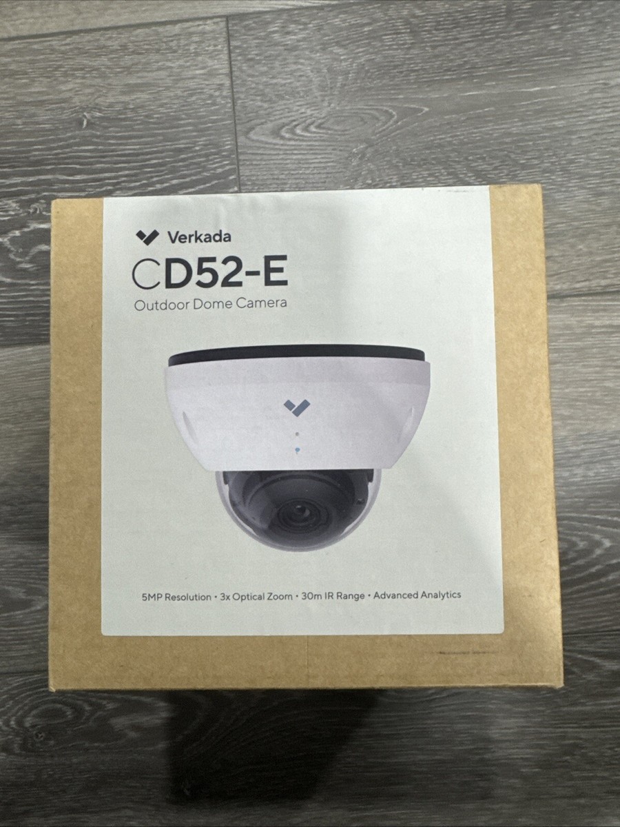 Verkada CD52-256E-HW Outdoor Dome Camera, Zoom Lens, 30 Days | eBay