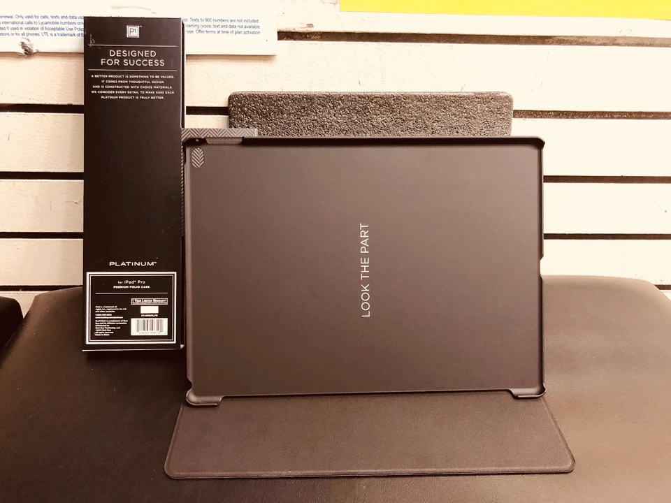 Platinum Premium Folio Case for Apple iPad Pro 12.9" Brown leather 1-Year Warran - Image 4 of 4