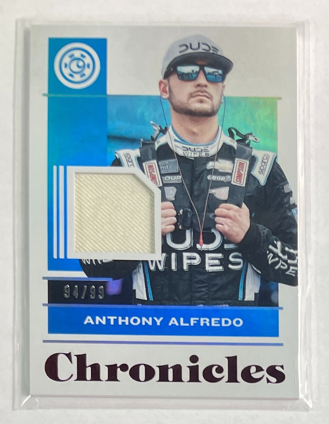 2022 Panini Chronicles Racing #CS-AA Anthony Alfredo Patch /99
