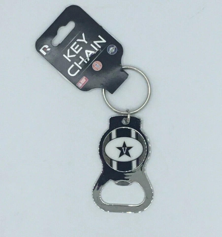 VANDERBILT STATIC DECALS (2) AND BOTTLE OPENER KEYCHAIN BY RICO FREE SHIP - Image 2 of 2