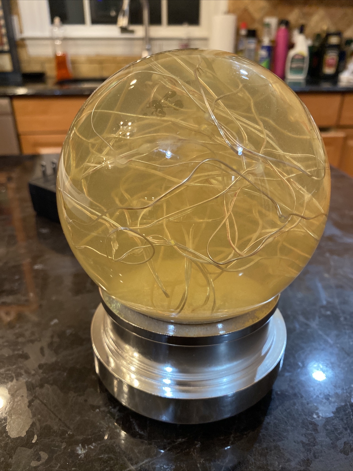 LIGHTED ELECTRIC SNOW GLOBE eBay