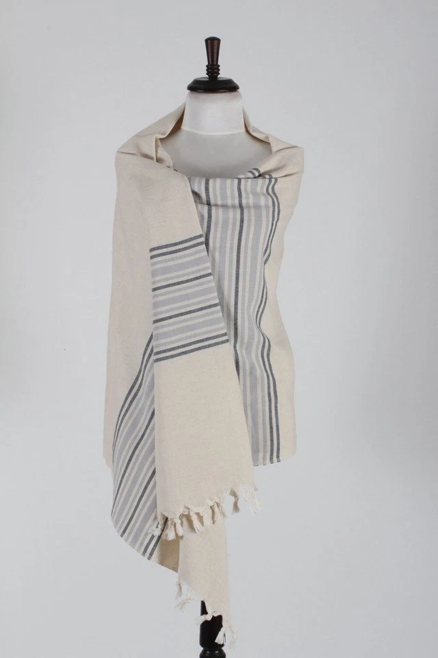 Peshtemal ручной работы натуральное полотенце пляж ванна парео шаль прикрытие шарф пончо - Изображение 4 из 4