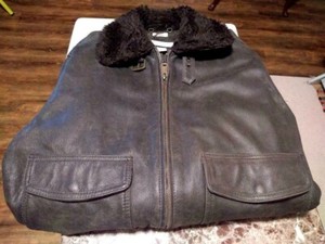 h&m leather bomber jacket